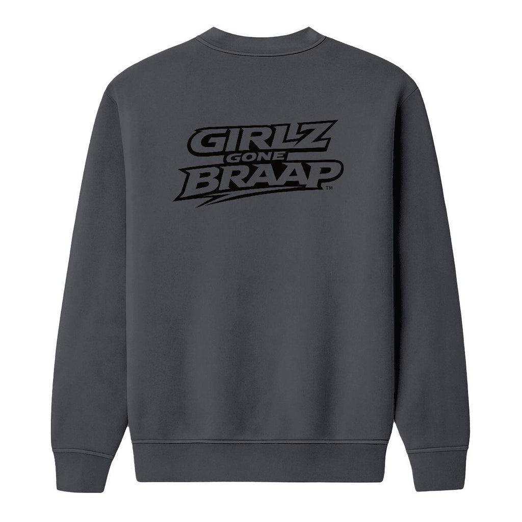 2-wheel drive crewneck - black Logo