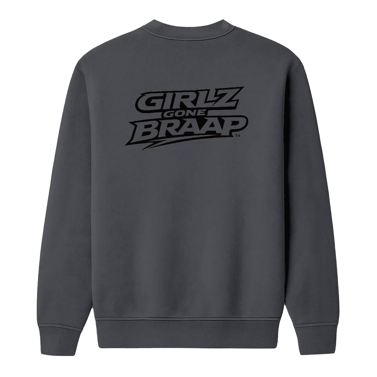 2-wheel drive crewneck - black Logo