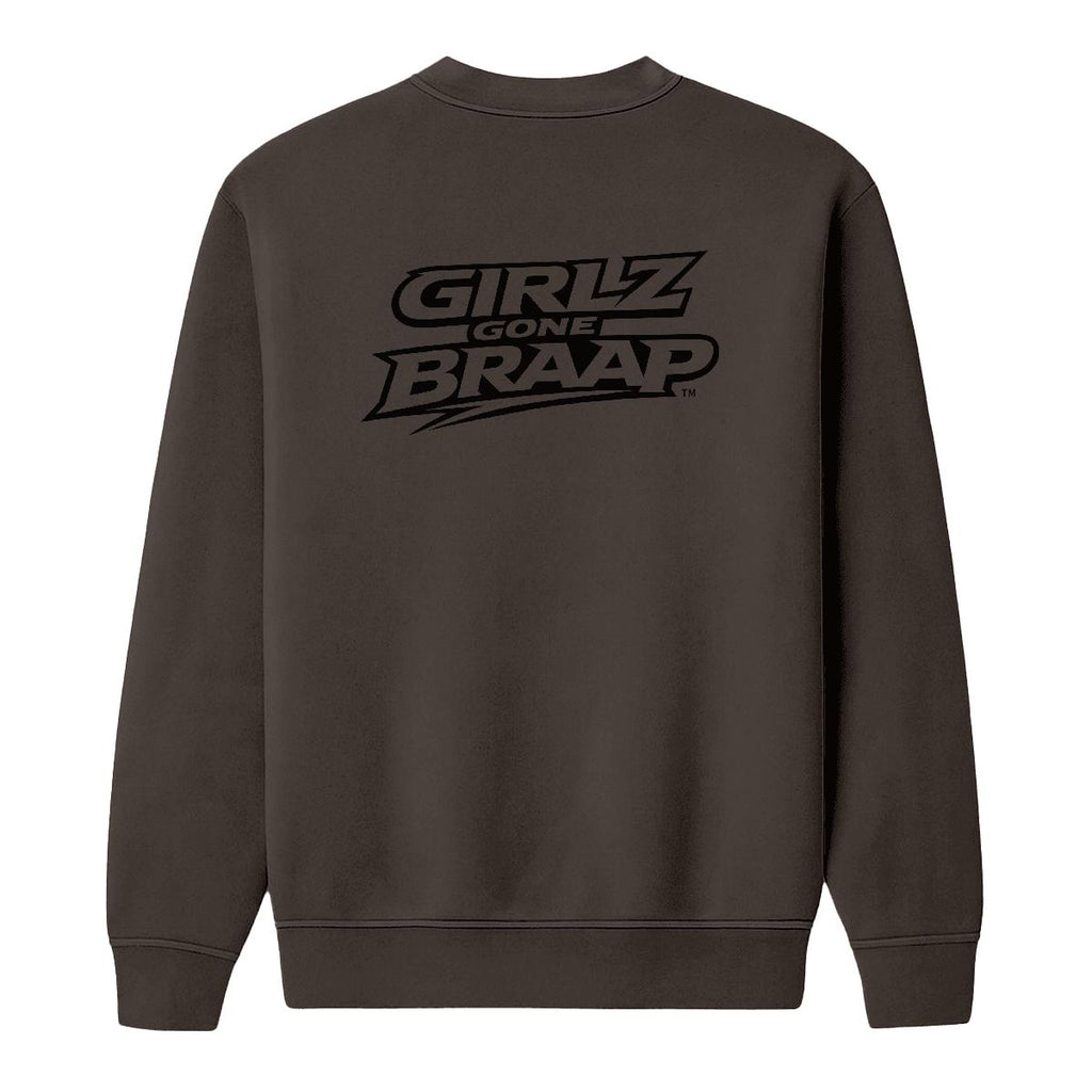 2-wheel drive crewneck - black Logo