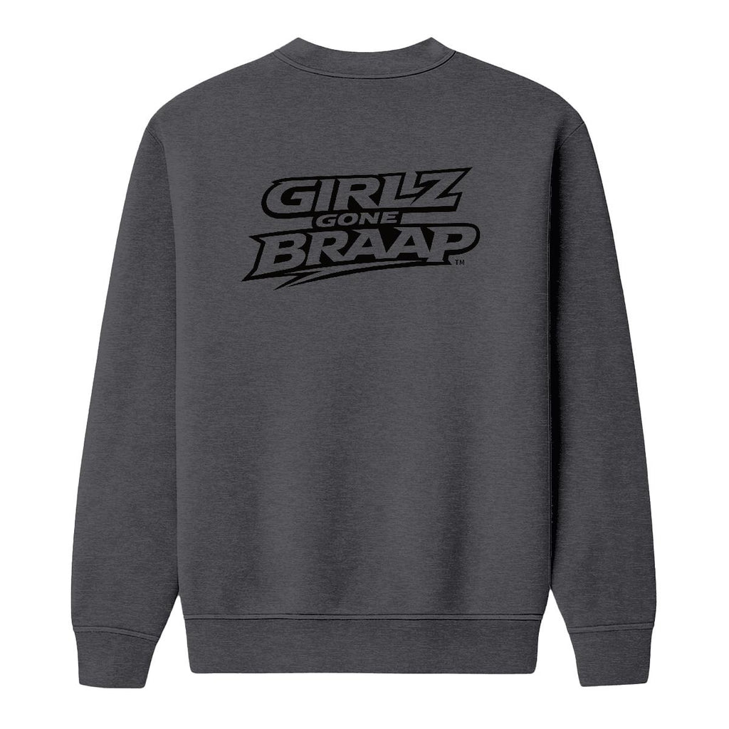 2-wheel drive crewneck - black Logo