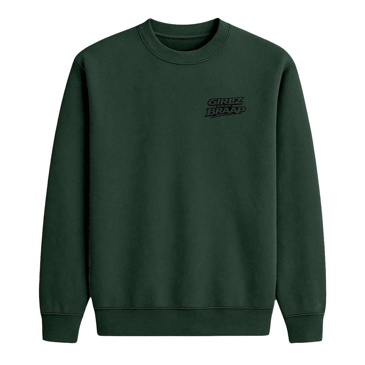 2-wheel drive crewneck - black Logo
