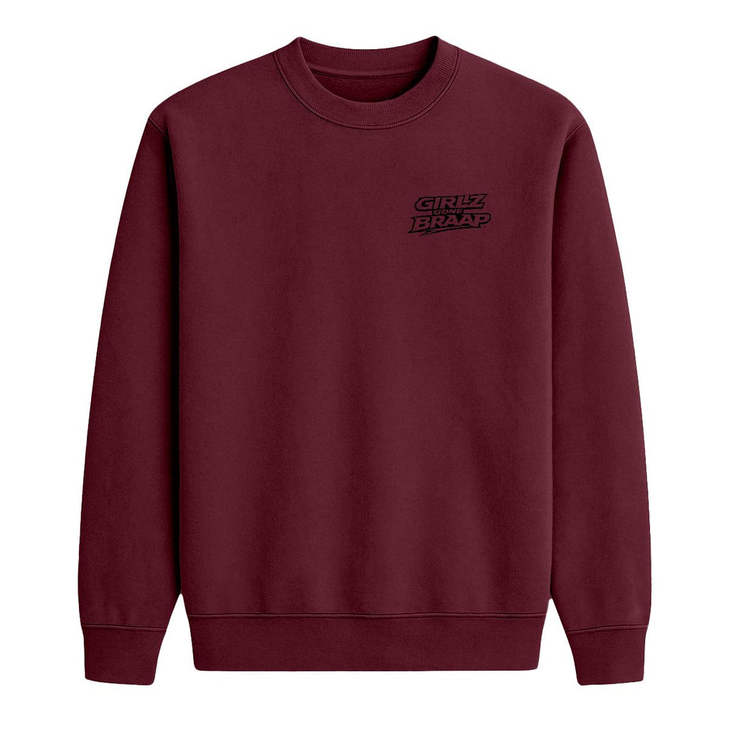 2-wheel drive crewneck - black Logo