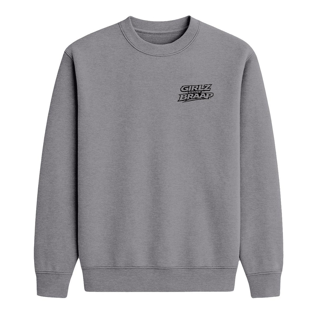 2-wheel drive crewneck - black Logo