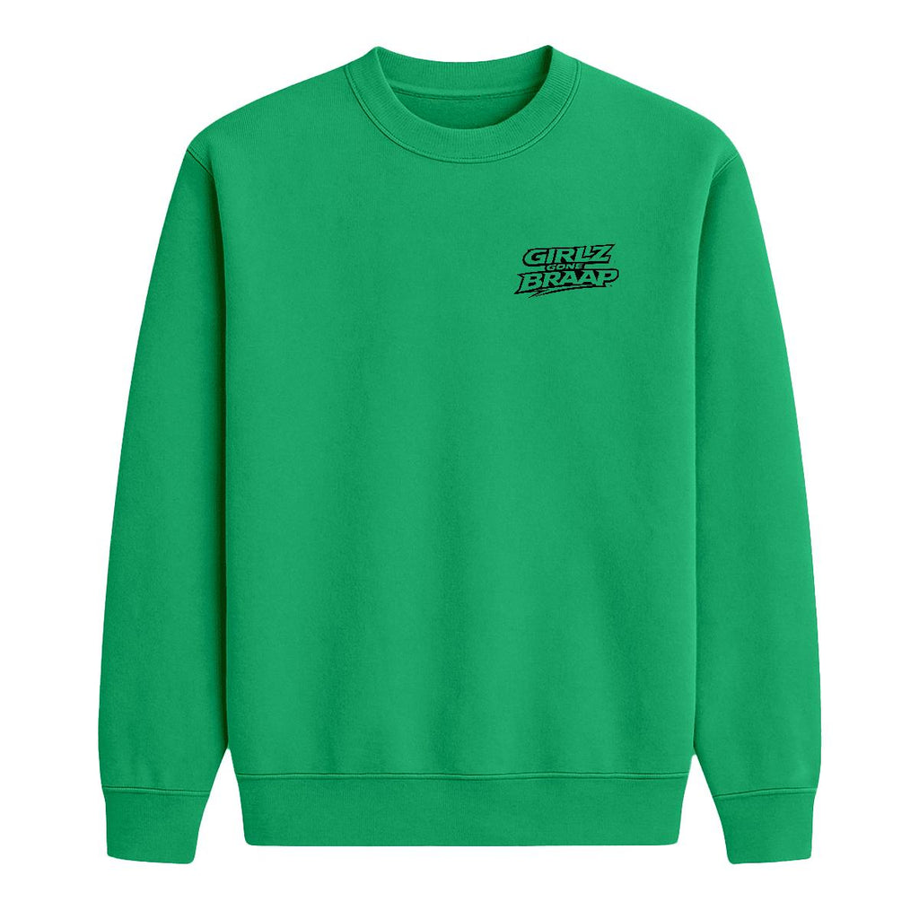 2-wheel drive crewneck - black Logo
