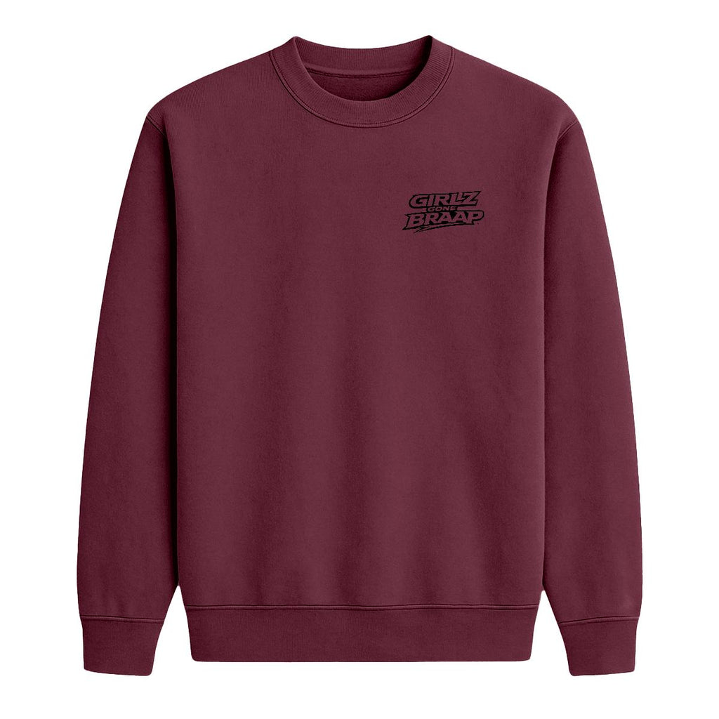2-wheel drive crewneck - black Logo