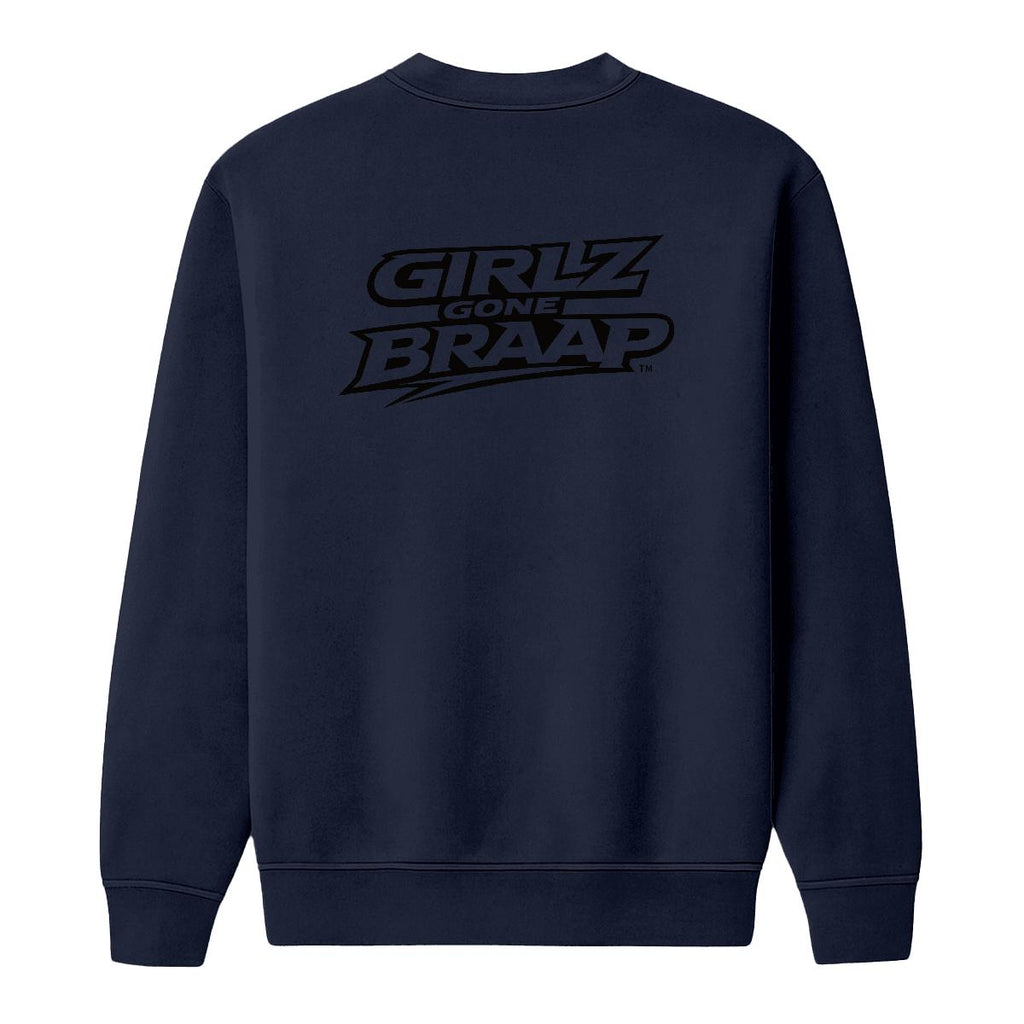 2-wheel drive crewneck - black Logo