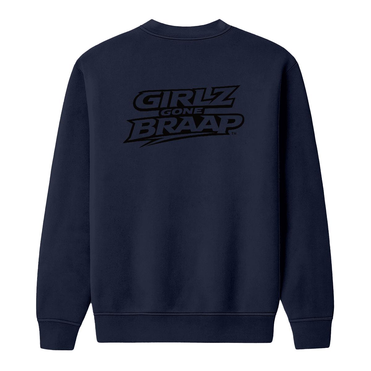 2-wheel drive crewneck - black Logo