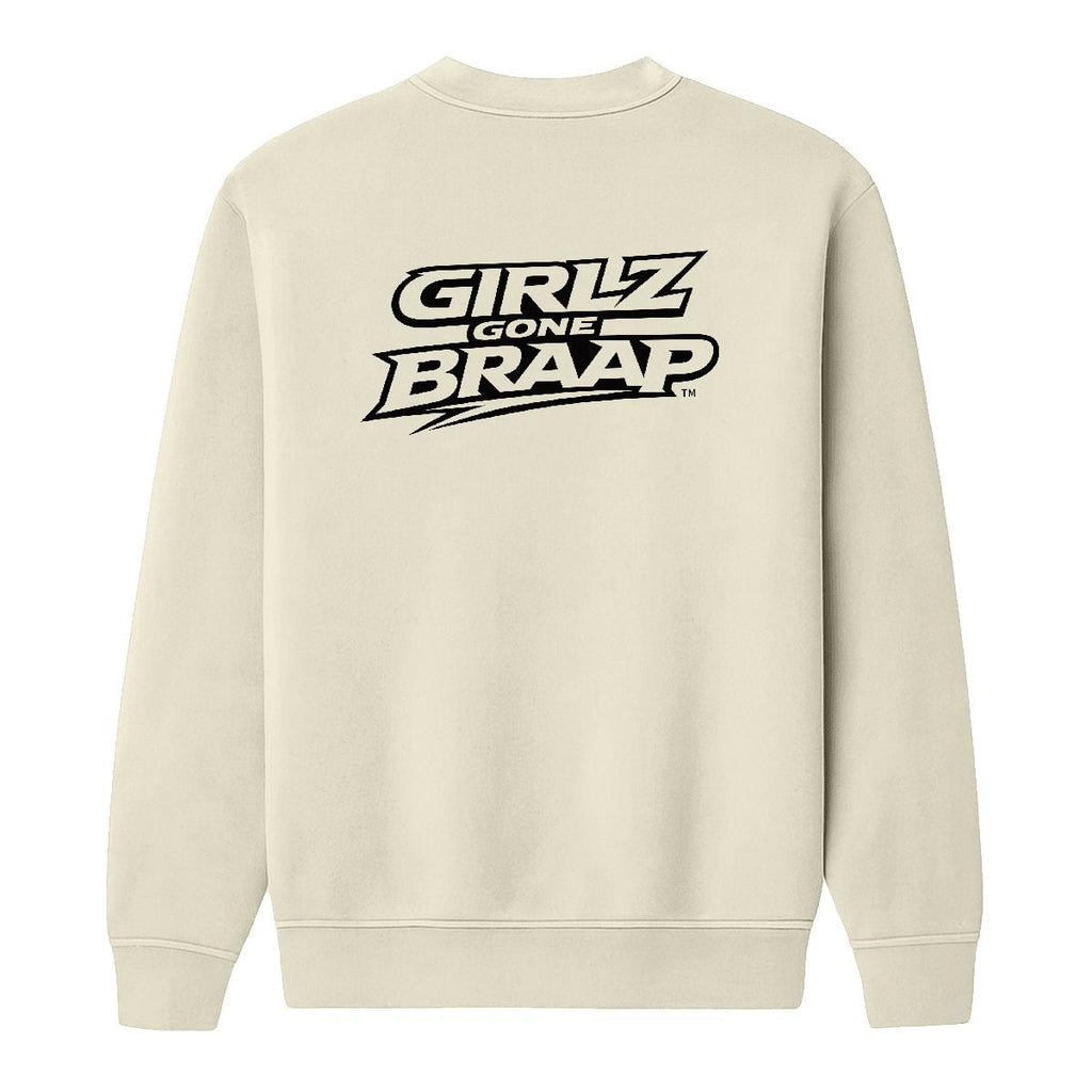 2-wheel drive crewneck - black Logo