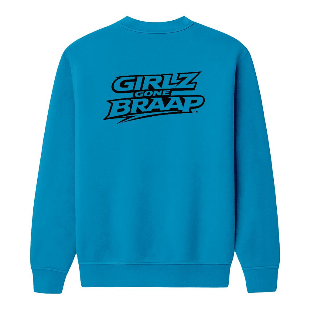 2-wheel drive crewneck - black Logo