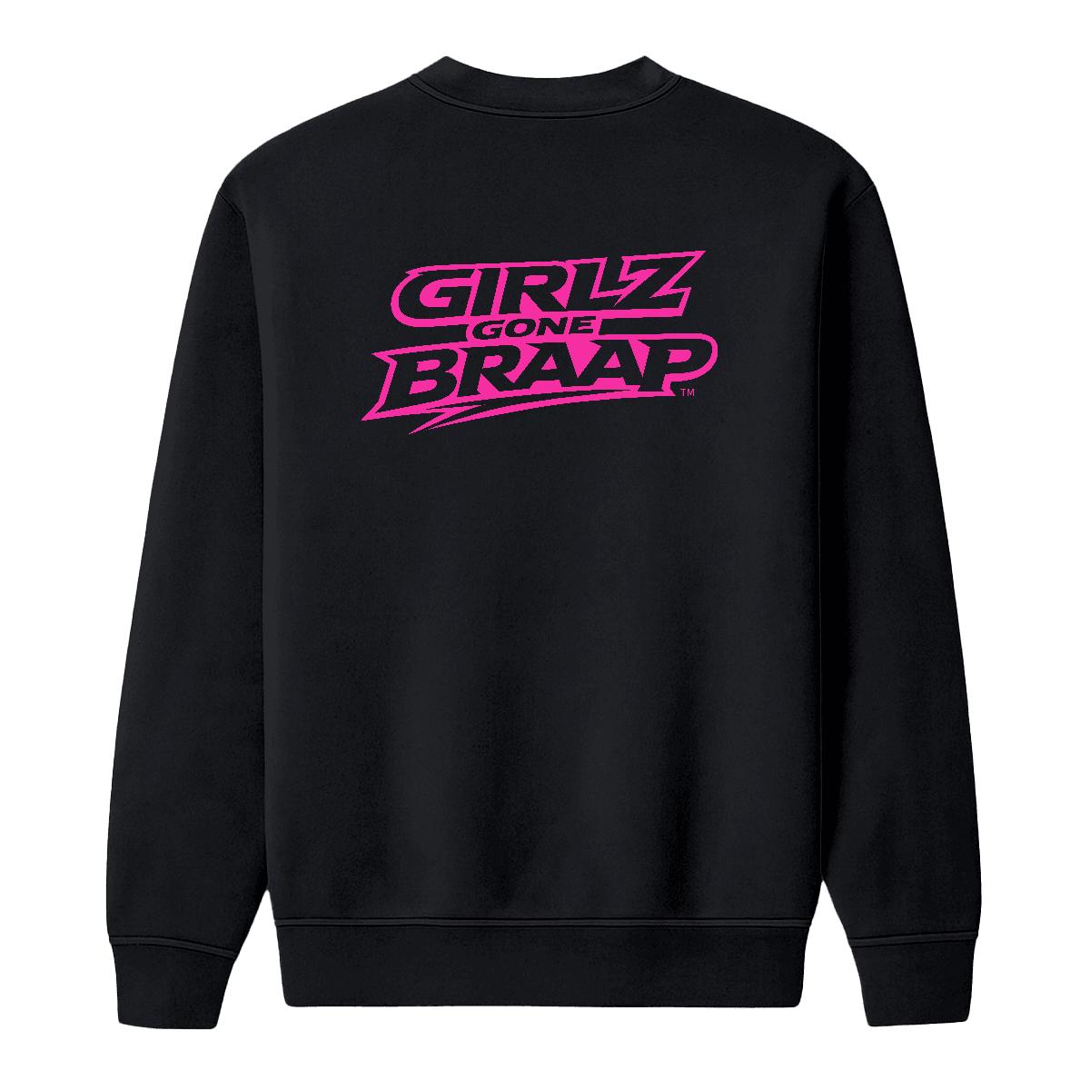 2-wheel drive crewneck - pink logo