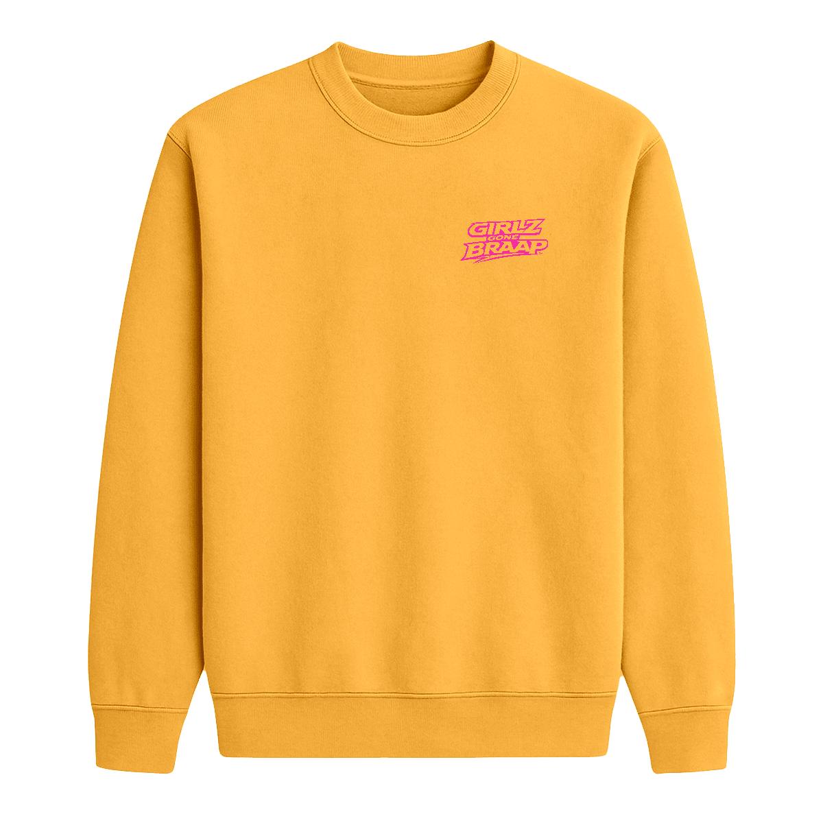 2-wheel drive crewneck - pink logo