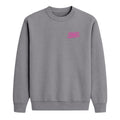 2-wheel drive crewneck - pink logo