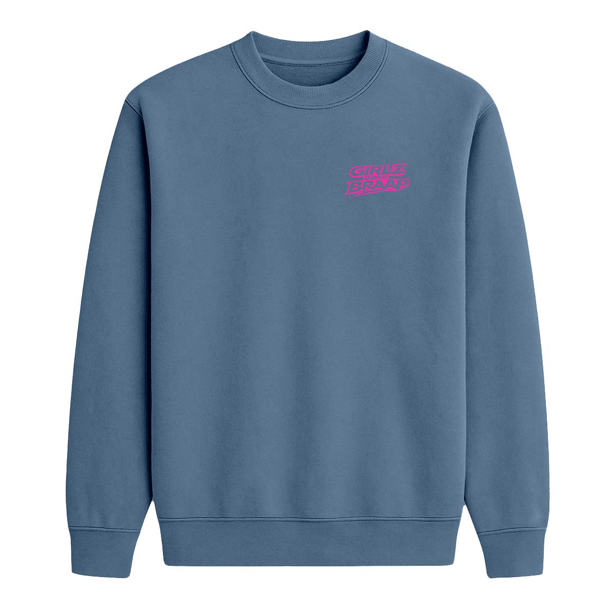 2-wheel drive crewneck - pink logo