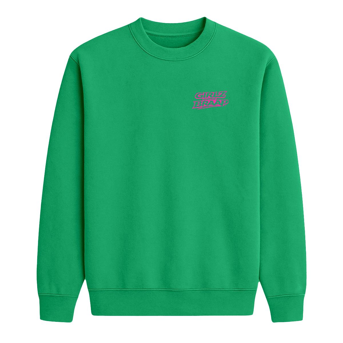 2-wheel drive crewneck - pink logo