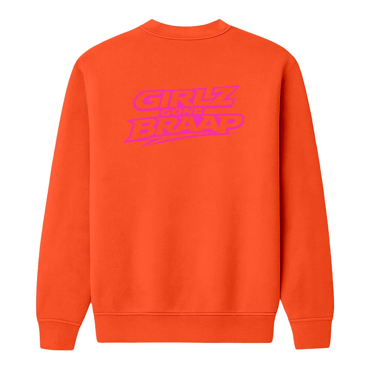 2-wheel drive crewneck - pink logo