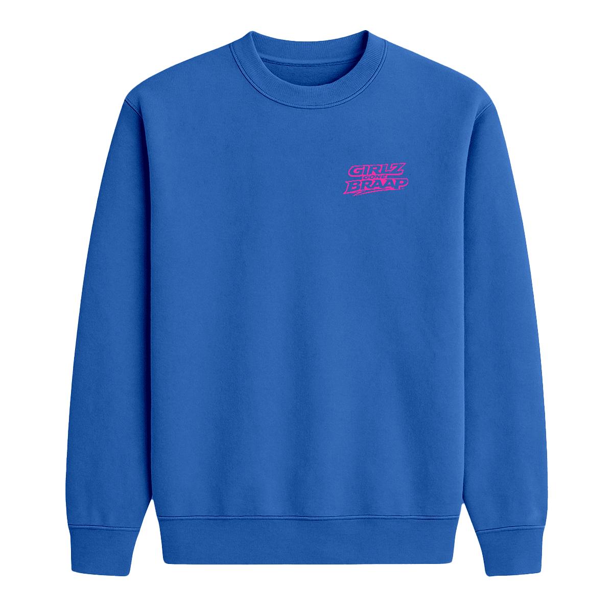 2-wheel drive crewneck - pink logo