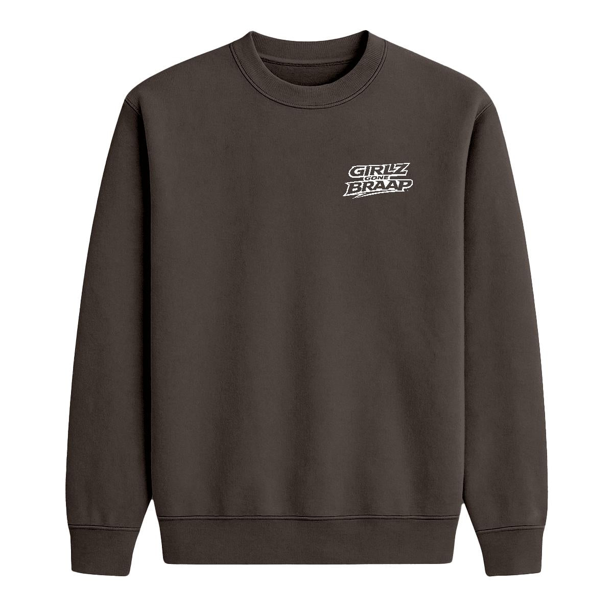2-wheel drive crewneck - White Logo