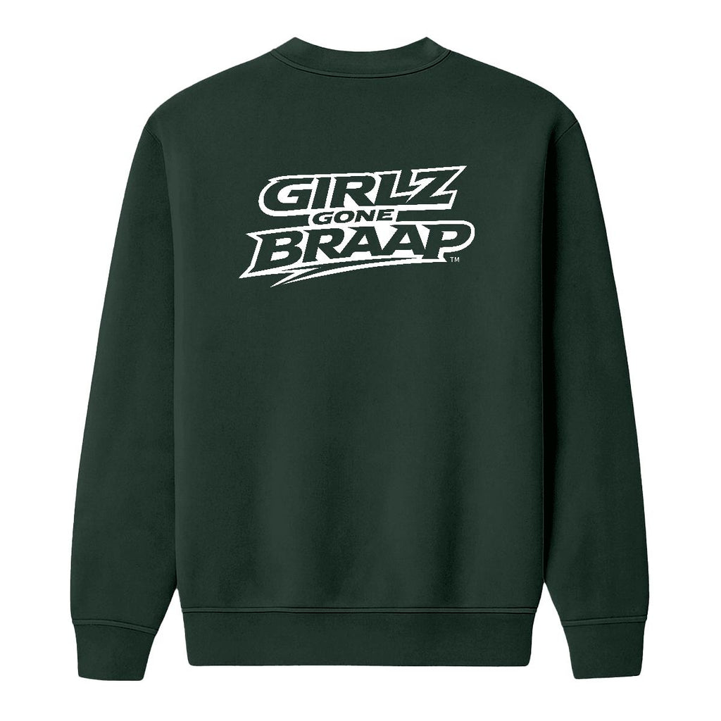 2-wheel drive crewneck - White Logo