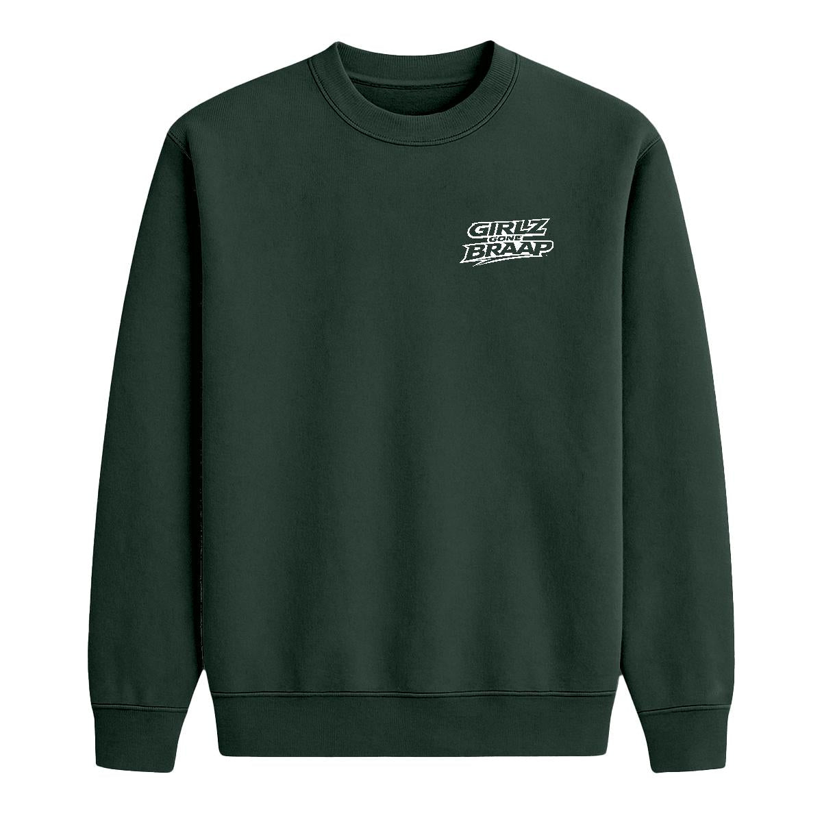 2-wheel drive crewneck - White Logo