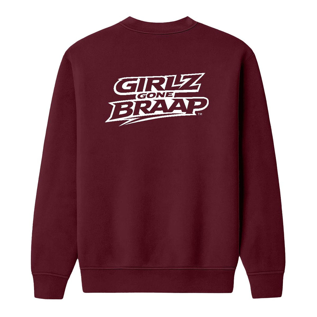 2-wheel drive crewneck - White Logo