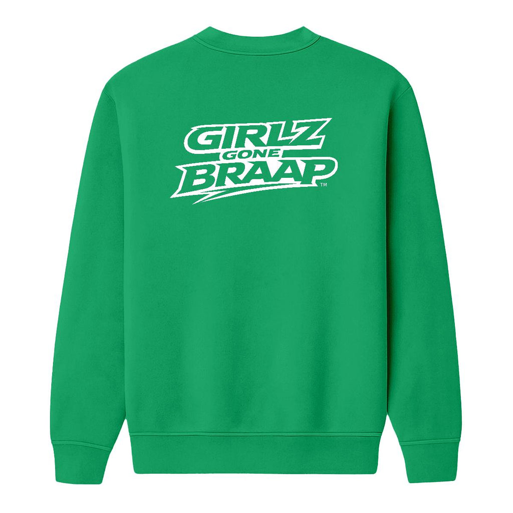 2-wheel drive crewneck - White Logo