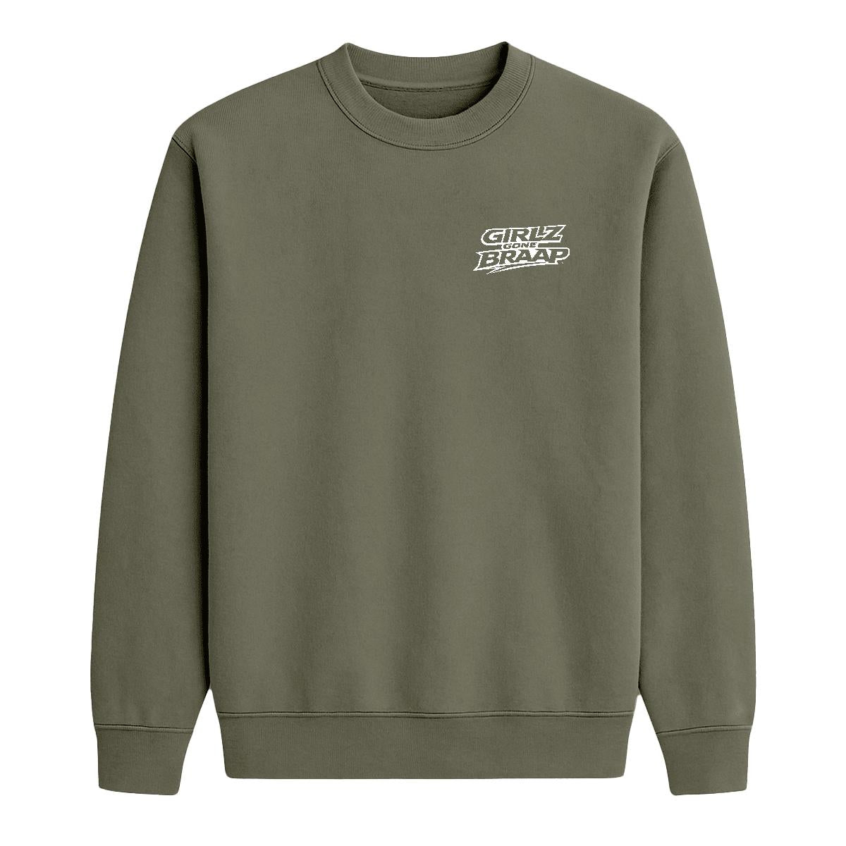 2-wheel drive crewneck - White Logo