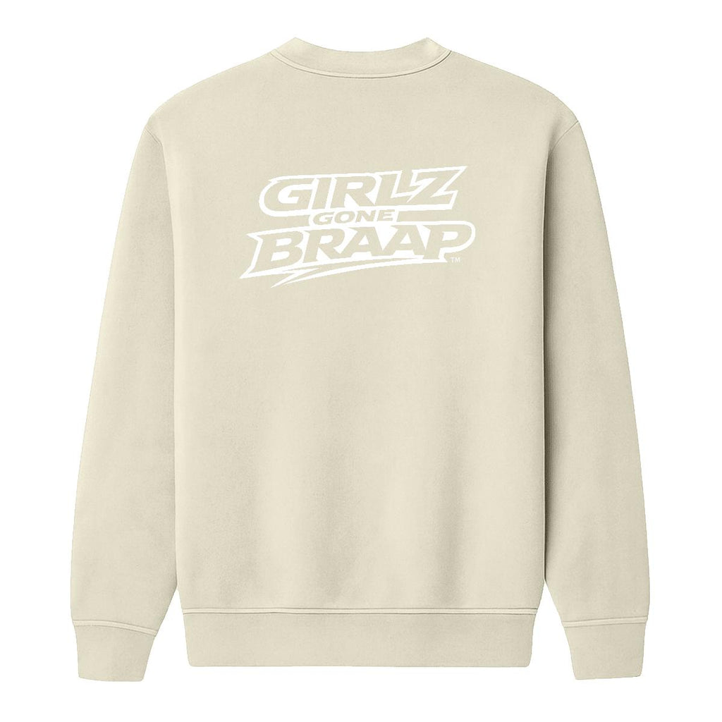 2-wheel drive crewneck - White Logo